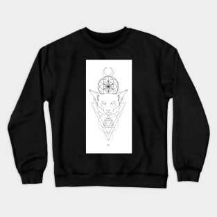 Oriental Shorthair Tattoo Design Crewneck Sweatshirt